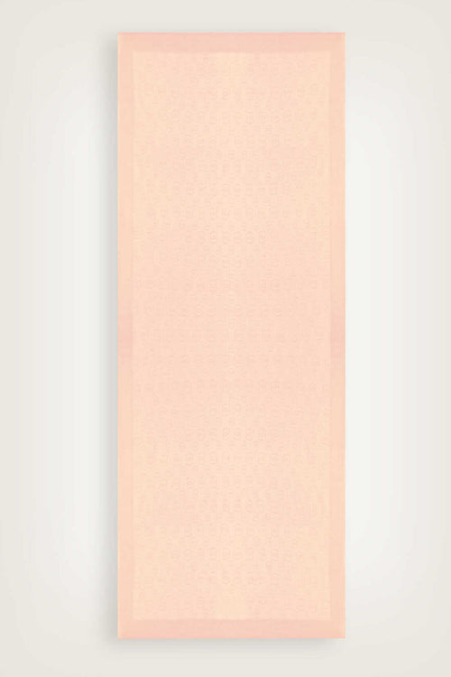 Chain Pattern Light Powder Cotton Silk Shawl