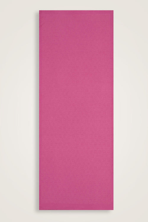 Chain Pattern Cotton Silk Shawl Dark Pink