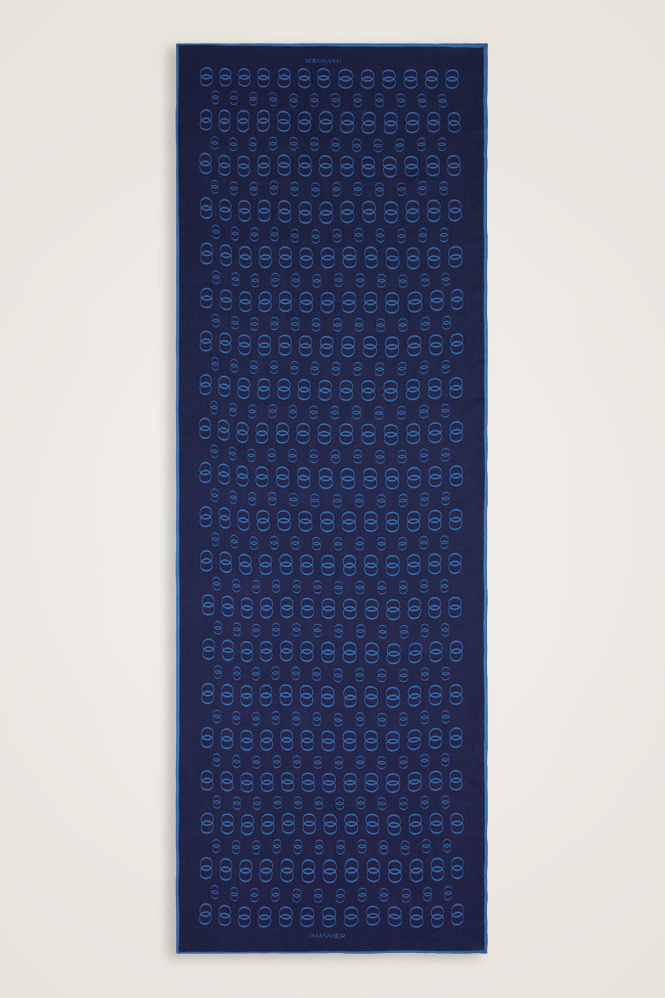 Zincir Logo Saks Pamuk Floş Şal 70x210