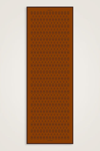 Zincir Logo Tarçın Pamuk Floş Şal 70x210