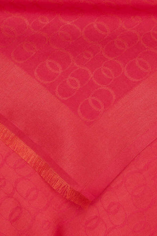 Zincir Monogram Nar Çiçeği Pamuk İpek Şal 80x210