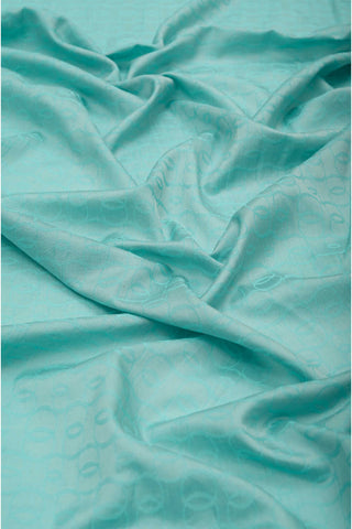 Zincir Monogram Nil Yeşili Pamuk İpek Şal 80x210