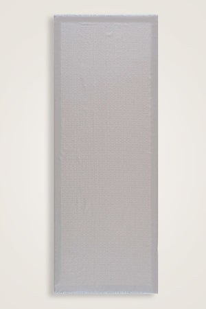 Chain Monogram Cotton Silk Shawl Teek Grey